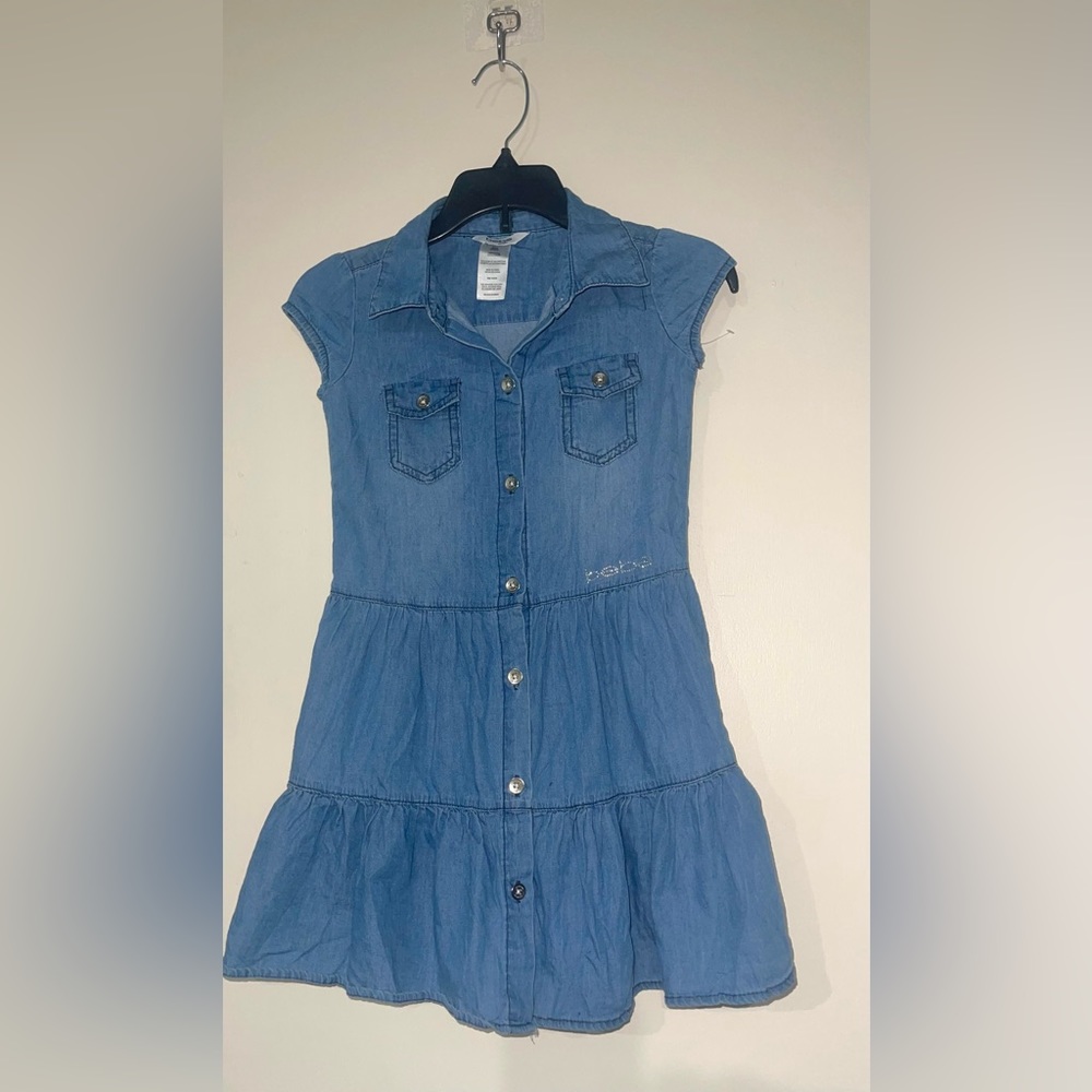 Bebe Girls Denim Dress - Size S(7)